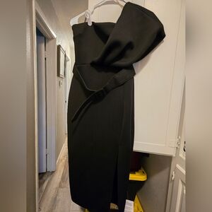 ASOS Black One Shoulder Dress